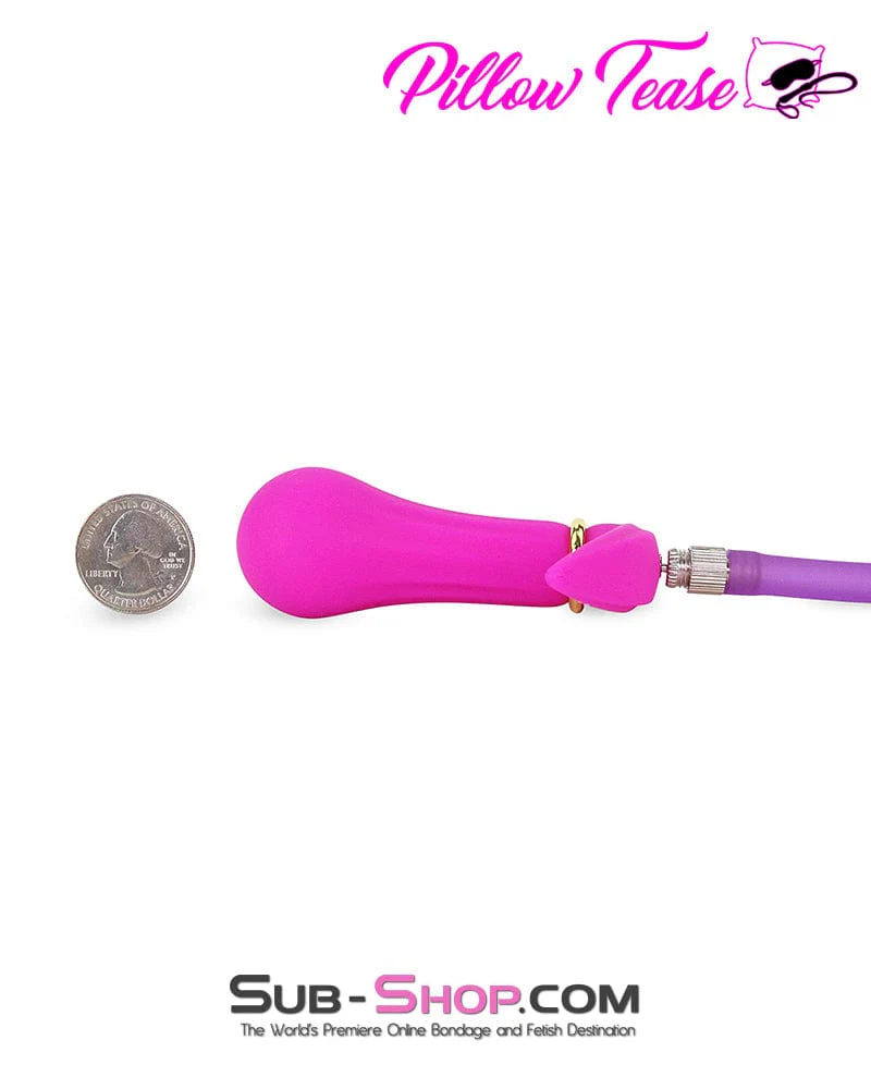 7923M      Vibro Ball Silicone Inflatable Butt Plug with Removable Pump Hose - Image 2
