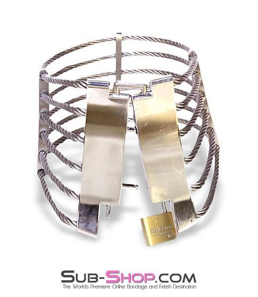7025M Wired for Love Locking Steel Cable Collar - Image 6