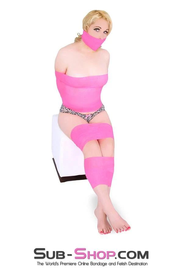 5748A Wrap-Sure Self Adhesive Bondage and Gag Wrap, Pink - Image 7